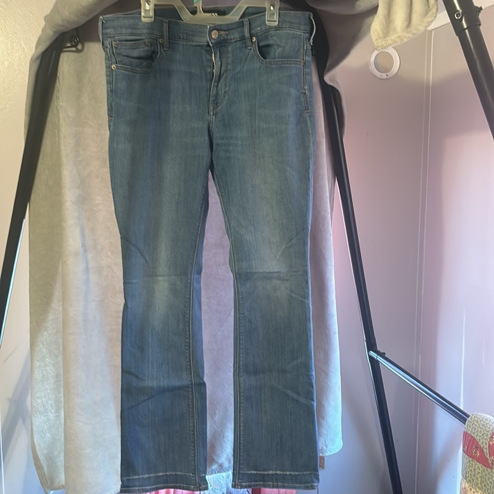 Express women’s blue jeans size 14 long